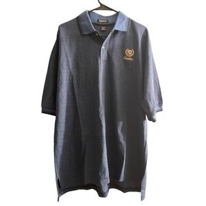 Men’s CADILLAC Blue Polo Pullover Shirt Iconic Size XL EUC #2649